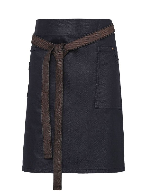 indigo/brown denim